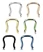 Jstyle 14-18G 6 Pcs a Set 316L Stainless Steel Septum Piercing Nose Ring Retainer U-Shaped