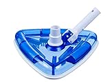 Milliard Sea-Thru Triangle Weighted Pool and Spa Vacuum Head, 11" Wide Cleaning Surface Safe on Vinyl Lined Pools