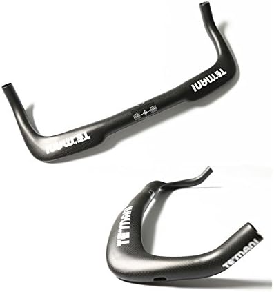 Fixed Gear Road Bike Bicycle Carbon Fiber Bullhorn Bar Handlebar 31.8mm 400/420/440mm Black