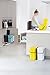 Brabantia Sort & Go Kitchen Recycling Can (4.2 Gal / Gray) Stackable Waste Organiser with Handle & Removable Lid, Wall/Cupboard Mounting