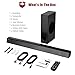 2.1 Channel Soundbar with Subwoofer, ABOX 120W Sound Bar for TV, Wireless & Wired Home Theater Surround Sound, 5 Input with Remote Control, Wall Mountable