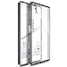 Ringke Fusion Compatible with Xperia Z5 Case Crystal Clear PC Back TPU Bumper with Screen Protector Drop Protection, Shock Absorption Technology Attached Dust Cap - Smoke Black
