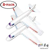 22 Giant Airplane Glider for Kids with 2 GosuToys Stickers - Flying Toy Build It, Throw It and Watch It Glide - Hours of Outdoor Fun