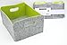 WELAXY storage baskets Felt Foldable Storage Cube bin Shelf Bins Organizer Felt box for for Kids Toys Magazine Books Clothes for Office Bedroom Closet Babies Nursery Laundry organizing (Spring green)