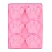 Clearance Tuscom 17.5x13.8x1.8cm Cat Paw Print Silicone Cookie Cake Mold,Candy Chocolate Mold Soap Ice Cube Mold (Pink)