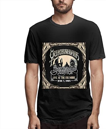 KIKIMEN Men's Quicksilver Messenger Service Simple Casual Round Neck T Shirts