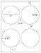 80 Label Outfitters® Large Round Labels, 4 inch Diameter, Laser and Inkjet Printable, 20 Sheets
