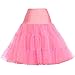 GRACE KARIN Vintage Womens 50s Tutu Skirt Petticoat Pink Size XL