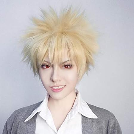 Amazon Co Jp 僕のヒーローアカデミア等々力松濤女性ロングウィッグコスプレ衣装僕のヒーローアカデミア赤と白髪ハロウィンパーティーウィッグ B ビューティー