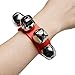Coolrunner 2pcs/4pcs Band Wrist Bells Christmas Musical Tambourine Wrist Shaking Jingle Bells Percussion Orchestra Rattles Toy for Kids (2)