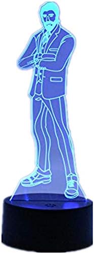 Fortnite The Reaper 3D Stereo Vision Night Light LED Home Life Decoration USB Table Lamp Touch/Remote Control 16 Color Acrylic Creative Fashion Model Toy Gift (Fortnite The Reaper)