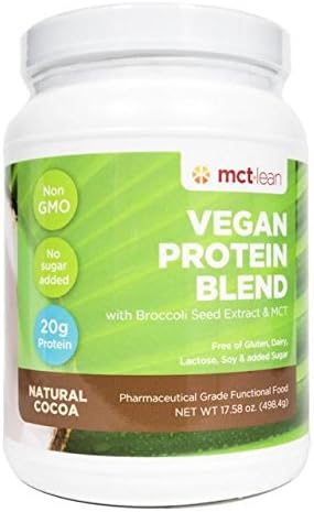 MCT Lean Vegan Protein Blend - Natural Cocoa - No Sugar Formula