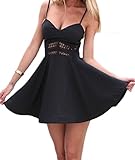 Sexy Womens Summer Straps Sleeveless Skater Short Dress