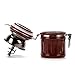 3E Home Manual Canister Ceramic Burr Coffee Mill Grinder, Stainless Steel Top and Ceramic Body
