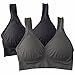 MIRITY Padded Sports Bras for Women Freedom Seamless Spandex Yoga Bra Pack of 2