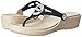 crocs Women's Sanrah Circle Bow Wedge Flip W Dress Sandal, Navy/Stucco, 8 B(M) US