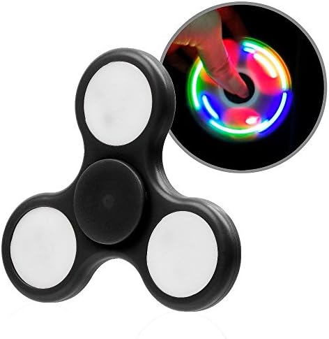 Led Tri Fidget Hand Spinners With On/off Switch 3 Models Flashing Light Finger Toy for Kids And Adults Stress Reducer/ADD/ADHD/Anxiety/Boredom