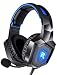 RUNMUS Stereo Gaming Headset for PS4, Xbox One, Nintendo Switch, PC, PS3, Mac, Laptop, Over Ear Headphones PS4 Headset Xbox One Headset with Surround Sound, LED Light & Noise Canceling Microphone