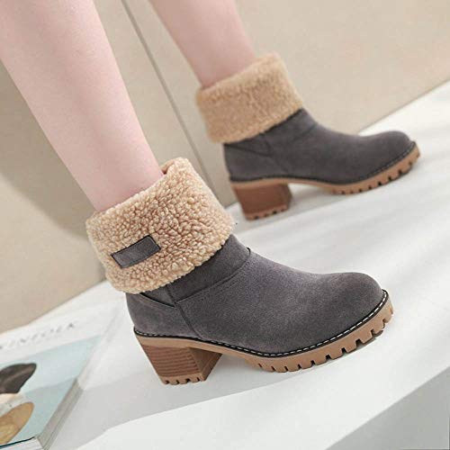 image for Londony♥‿♥ Clearance Sales,Women's Fashion Boots Fold Down Fur T