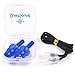 Ears Plugs Noise Reducing Hearing Protection For Sleeping, Concerts, Music, Shooting , Construction Work, Motor Sports Racing, Reusable Soft Hypoallergenic Silicone Material Case Cord Earplugs (Blue)