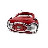 Retro CD Boombox FM PLL Radio-Red Electronic Accessories