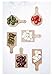 Kikkerland PM18 Serving Trays (Set of 6), Mini, Brown