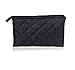 Micom Women Zipper Closure Rectangular Makeup Purse Quilted Cosmetic Bag Case with Mirror for Women