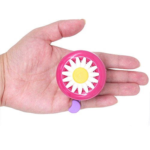 EONMIR Kids Bike Girl's Bicycle Bells,Toddler Bike Parts,Bike Horn Accessory Flowers(Purple)