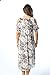 Riviera Sun 21833-GRY-2X Cold Shoulder Umbrella Dress Grey/White