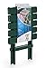 Camco 51691 Green Large Adirondack Portable Outdoor Folding Side Table, Perfect for The Beach, Camping, Picnics, Cookouts and More, Weatherproof and Rust Resistant