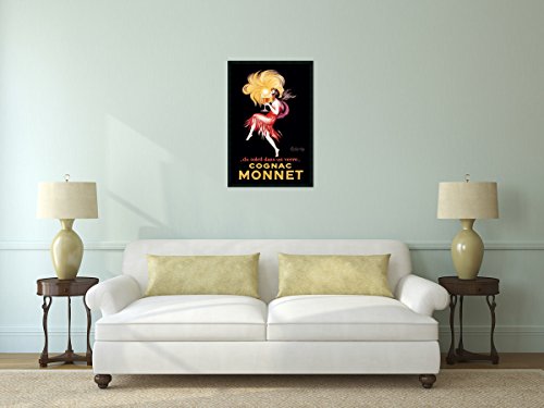 Framed Wall Art Print Cognac Monnet (ca. 1927) by Leonetto Cappiello 25.25 x 37.25