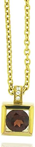Cuff: charming and Garnet Pendant Roure "Crimson" Collection