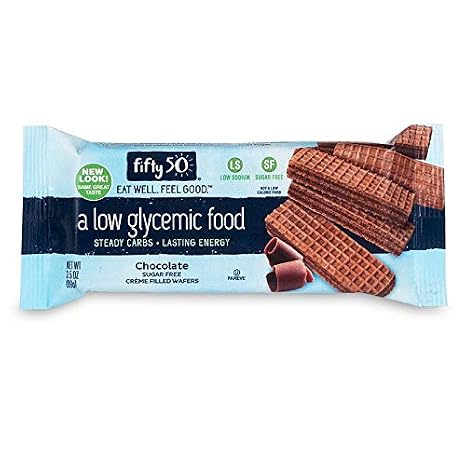 Fifty 50 Foods Sugar Free Chocolate Wafers 3 5 Ounce Pack Of 8 Amazon Com Grocery Gourmet Food