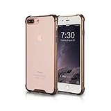 iPhone 7 Plus Case, Crystal Clear Hard PC Back TPU Bumper [Drop Protection] Raised Bezels Full-body Protective Cover For iPhone 7 Plus 2016 - Gray