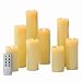Flameless LED Candles by LampLust | Battery Operated, Ivory Wax Drip, Heights of 4