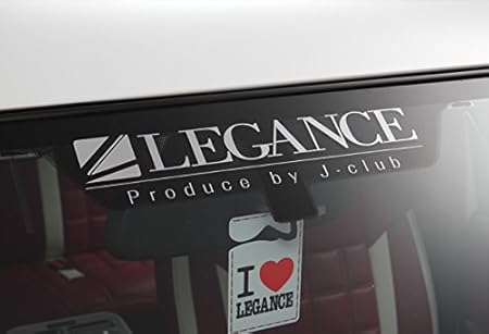 Amazon Legance レガンス ブランドロゴステッカー シルバー 37cm 10cm ステッカー デカール 車 バイク