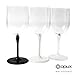 Premium Unbreakable Wine Glass by OPUX | Collapsible, BPA Free, Dishwasher Safe | Ideal for Camping, Picnics, Outdoor and Indoor Use | Great Gift for Wine Lovers (With Protective Case, Clear)