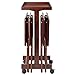 Winsome Isabelle Snack Table Set with Mobile Stand, for Living Room, Patio, 36