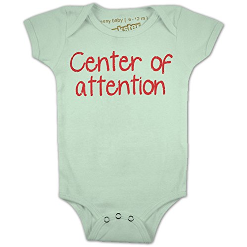 Punkster Baby Boys' CENTER OF ATTENTION SS Punksie 18-24M Sea Foam