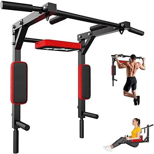 SportQ Multi-Function Wall Mounted Pull Bar Chin Top Bar Plunging