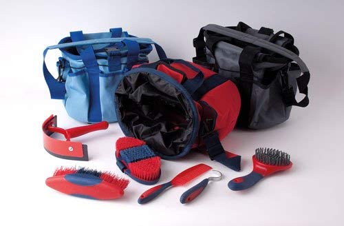 Shorefields Rhinegold Soft Touch Complete Horse Grooming Kit With Colour Co-Ordinate Brushes (Red)