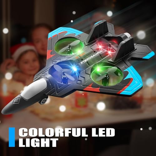 LBOYLOVE® V32 Foam Remote Control Airplanes for Kids 8-16, RC Airplane Fighter Jet with Light, 360° Flip, Gravity Sensing, Stunt Roll, Remote Control Fighter Jet for Boys, Girls, Teens and Adults