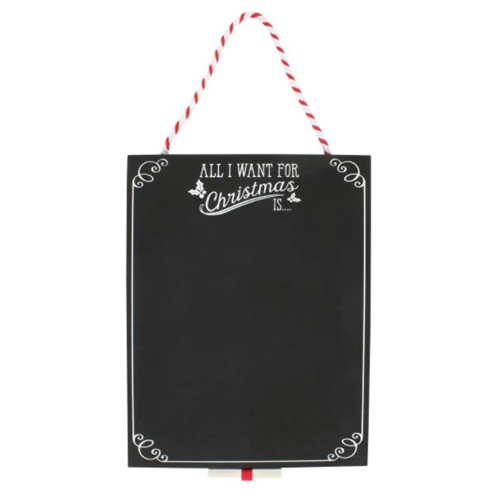 Chalk Board | Christmas Sign | H:30cm W:23cm D:0.6cm | Pack of 6