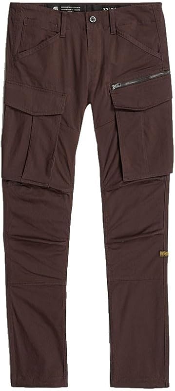 Rovic Zip 3D Calças Regulares Afiladas para Masculino, Castanha (ameixa chocolate D02190-5126-G692), 40W / 36L — foto 3 de 7
