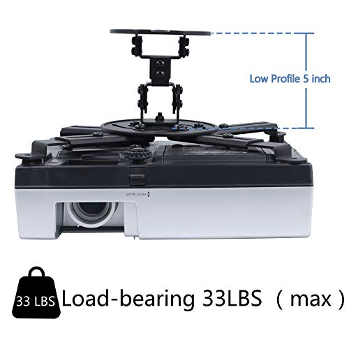 DYNAVISTA Full Motion Universal Projector Ceiling Mount Bracket with