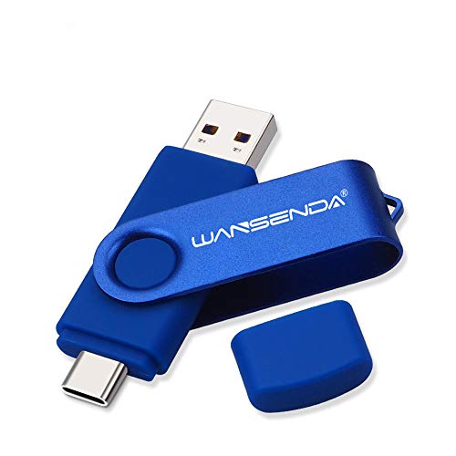 Wansenda 128GB USB C Flash Drive, 2 in 1 USB