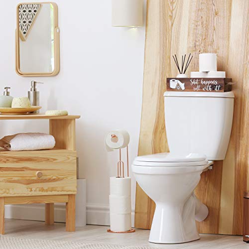 Makuzo Funny Bathroom Decor Toilet Decor Bathroom Box Toilet Paper