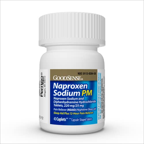 GOODSENSE Naproxen Sodium, 220mg/ Diphenhydramine Hydrochloride, 25 mg
