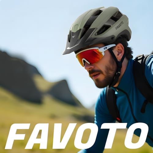 Casco de Bici MTB con Visera Desmontable, Ligero para Hombre