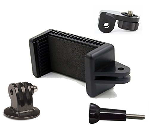 OCTO MOUNTS | Universal Smartphone Holder w/GoPro Style Mount Attachment, Tripod Adapter & Screw Adapter for any Phone. Connect Your Smartphone to Any GoPro Mount or Tripod.